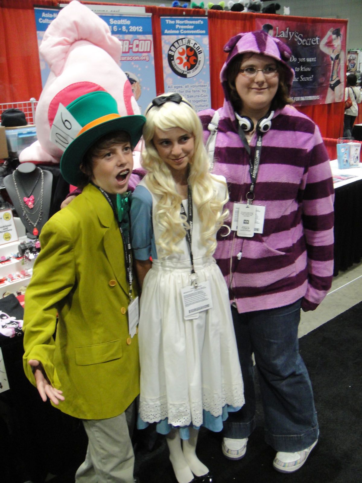 Anime Expo 2011 - Mad Hatter, Alice, and Cheshire Cat