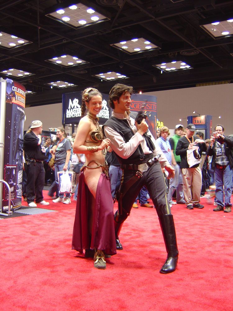 Star Wars Celebration III - Han Solo and Slave Leia costumes